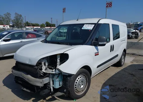2019 Ram Promaster City Tradesman z USA, uszkodzony, nr VIN ZFBHRFAB4K6N81095